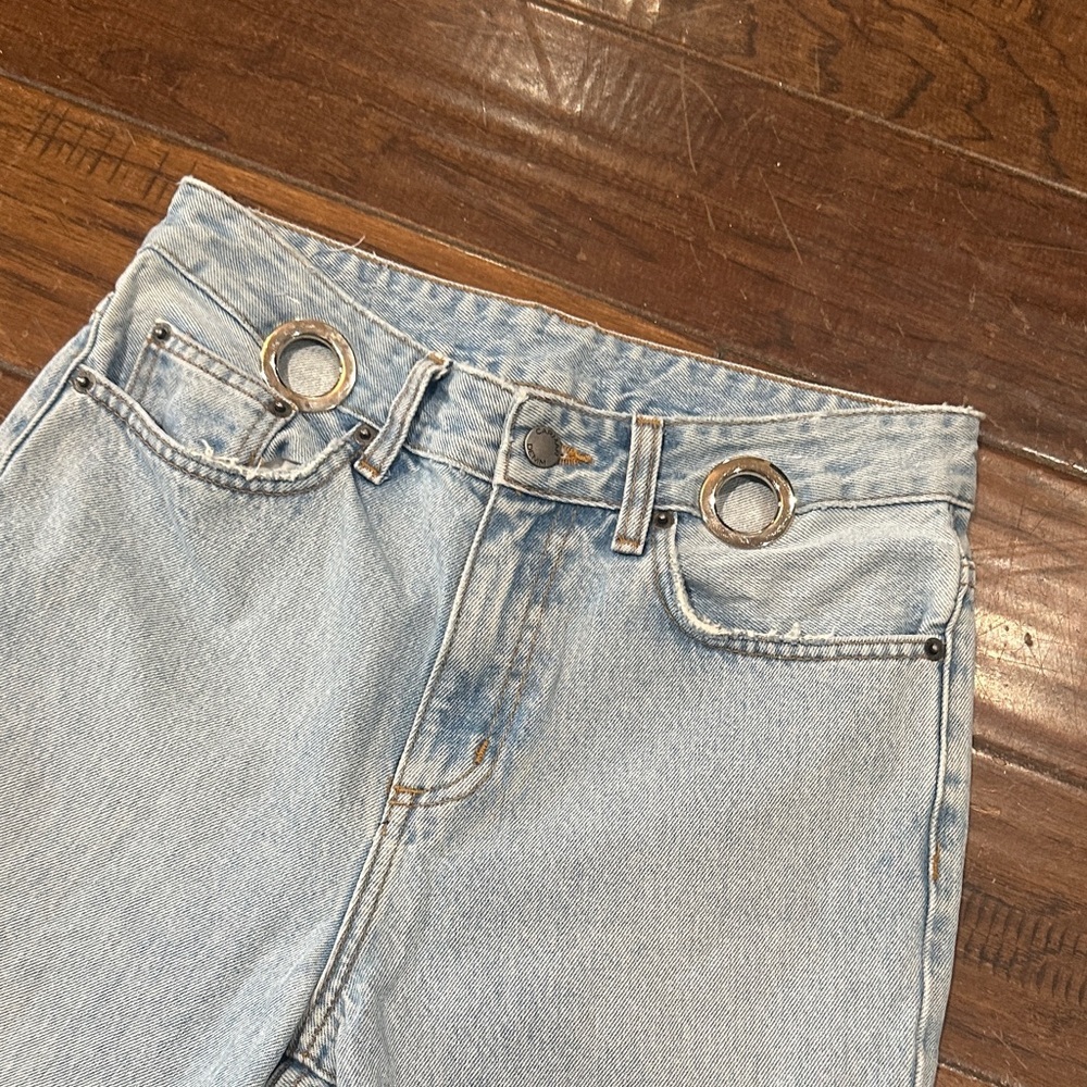 Carmar Light Blue High Rise cropped ankle Women Jeans size 26 - Picture 2 of 8